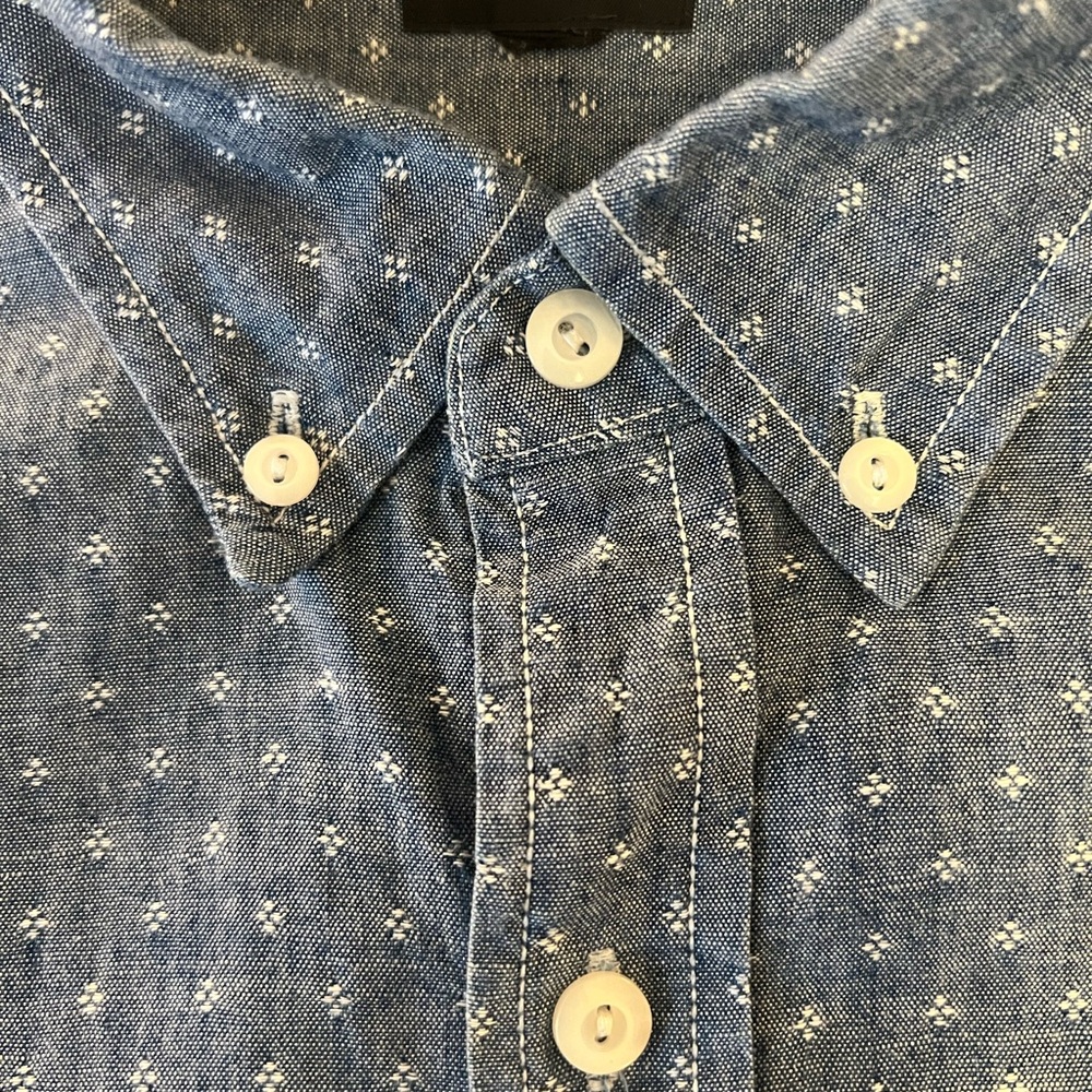 J Crew Blue Patterned Men's Shirt